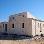 Hausfassade aus Stein gemauert